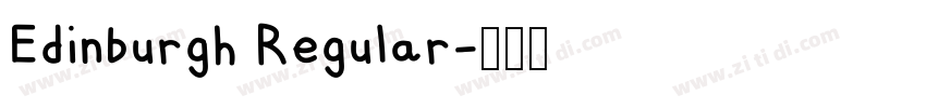 Edinburgh Regular字体转换